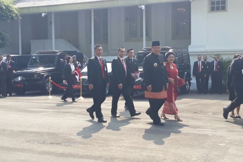 SBY dan Ibu Ani Yudhoyono hadiri upacara peringatan HUT Kemerdekaan RI