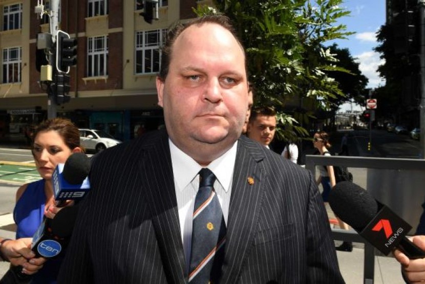 Scott Driscoll ketika hadir di Pengadilan Distrik Brisbane.