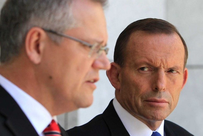 Scott Morrison and Tony Abbott. 