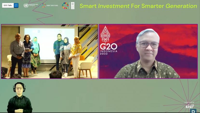 #SDGTalks: Smart Investment for Smarter Generation, bekerjasama dengan Katadata, Selasa (24/5/2022).