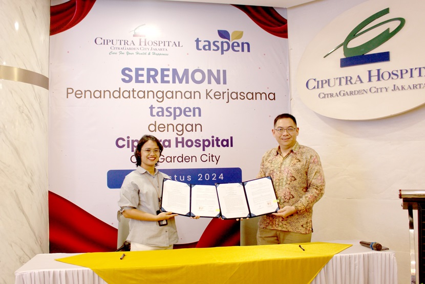 Sebagai bagian dari komitmen untuk terus meningkatkan kualitas program dan keandalan layanan bagi seluruh peserta, Taspen menjalin kerjasama strategis dengan Ciputra Hospital CitraGarden City Jakarta (Cihos Jakarta), yang dikenal sebagai Pusat Layanan Trauma. Penandatanganan kerjasama ini dilakukan oleh Cesilia Lita Kusuma Bella, Brand Manager Taspen Kota Tangerang, dan dr. Paul K. Pribadi, M.Med, Direktur Ciputra Hospital CitraGarden City Jakarta.