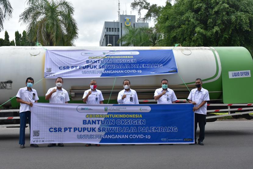 Sebagai bentuk kepedulian PT Pupuk Sriwidjaja Palembang yang merupakan anak perusahaan PT Pupuk Indonesia terhadap Covid-19 yang membutuhkan supply oksigen, Pusri melaksanakan penyerahan bantuan CSR oksigen untuk kebutuhan perawatan pasien Covid-19 di DKI Jakarta dan Bandung.