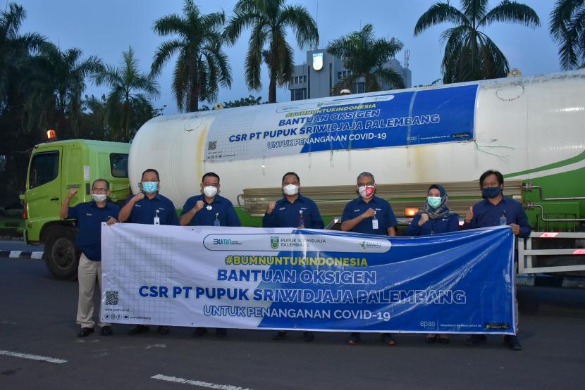 Sebagai bentuk kepedulian PT Pupuk Sriwidjaja Palembang yang merupakan anak perusahaan PT Pupuk Indonesia terhadap Covid-19 yang membutuhkan supply oksigen, Pusri melaksanakan penyerahan bantuan CSR oksigen untuk kebutuhan perawatan pasien Covid-19 di DKI Jakarta dan Bandung.