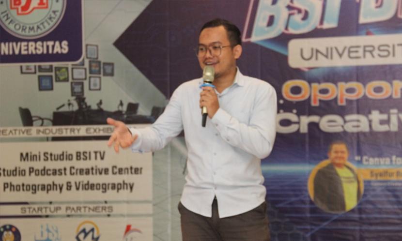 Sebagai Kampus Digital Kreatif, Universitas BSI berhasil menggaet Digital Creative Center (DCC) untuk berkolaborasi menghadirkan BSI Digination: Workshop dan Kunjungan Industri bertajuk ‘Opportunities in Creative Industry’.