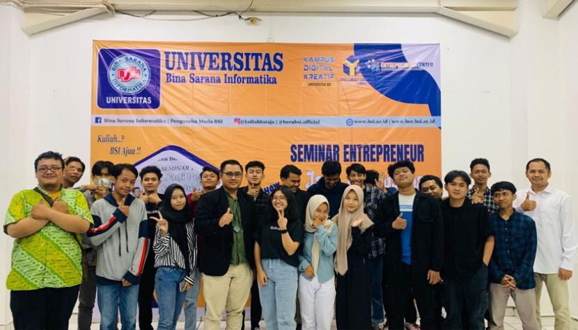 Sebagai Kampus Digital Kreatif, Universitas BSI (Bina Sarana Informatika) kampus Purwokerto berhasil menyelenggarakan seminar Entrepreneurship dengan tema For a Better Future.