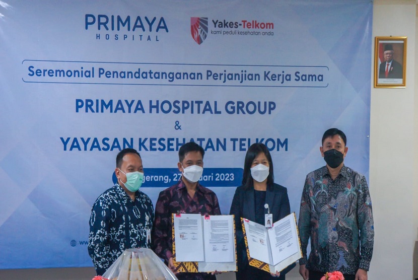  Sebagai upaya meningkatkan kualitas layanan kesehatan bagi masyarakat, anak perusahaan PT Telkom Indonesia (Persero) Tbk (Telkom), Yakes Telkom, kembali memperluas cakupan layanan melalui kerja sama kemitraan dengan rumah sakit Primaya Group. Sinergi ini ditandai oleh penandatanganan perjanjian kerja sama (PKS) yang dilakukan oleh Direktur Utama Yakes Telkom, Tri Priyo Anggoro dengan CEO RS Primaya Group, Leona A. Karnali di Rumah Sakit Primaya, Tangerang. 