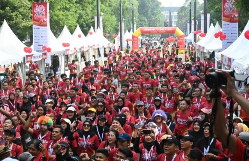 Sebanyak 520 peserta meramaikan gelaran Aica LONGEVITY Walk 2024 yang merupakan serangkaian acara dari ulang tahun ke-50 Aica Indonesia.