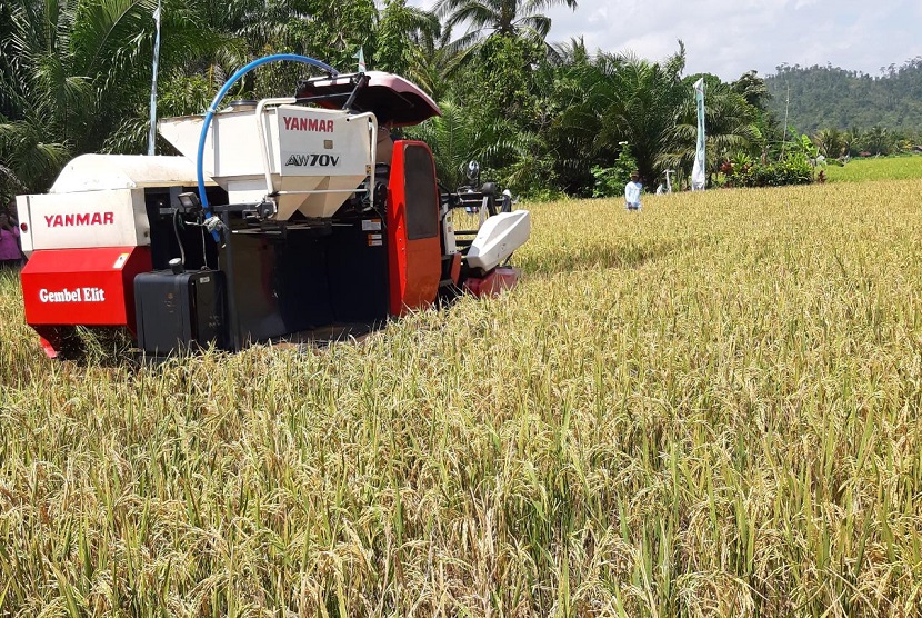 Sebelum menghadapi musim panen para petani kabupaten Bojonegoro juga sudah dilatih dalam menggunakan teknologi alat mesin pertanian (Alsintan). Total produksi pada musim panen raya April ini bisa mencapai 346.725 ton