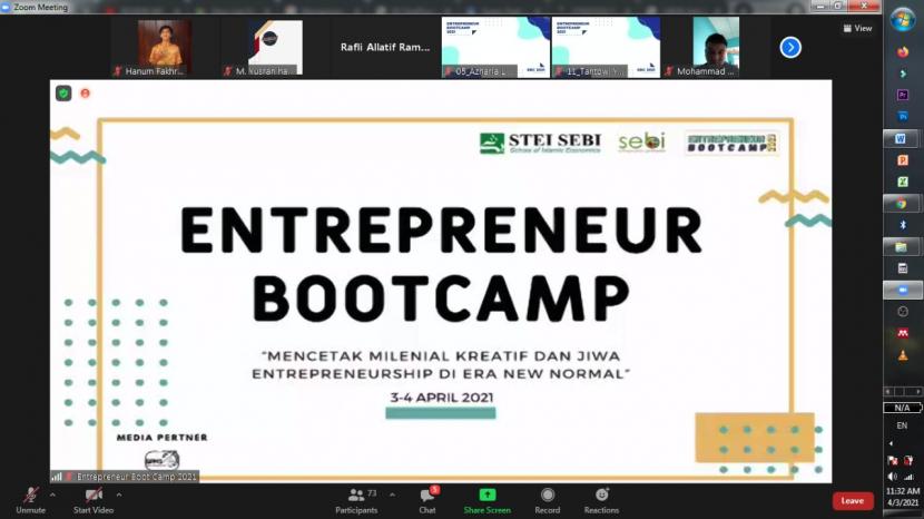 Sebi Entrepreneur Community (SEC) menggelar  Entrepreneur Bootcamp (EBC) 2021 pada 3 dan 4 April 2021.