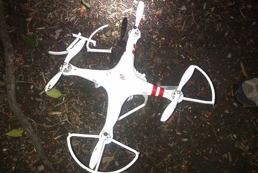Sebuah drone yang ditemukan jatuh di Gedung Putih.