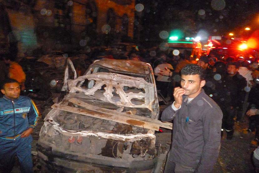  Sebuah ledakan bom mobil di Kairo, Mesir (Ilustrasi)