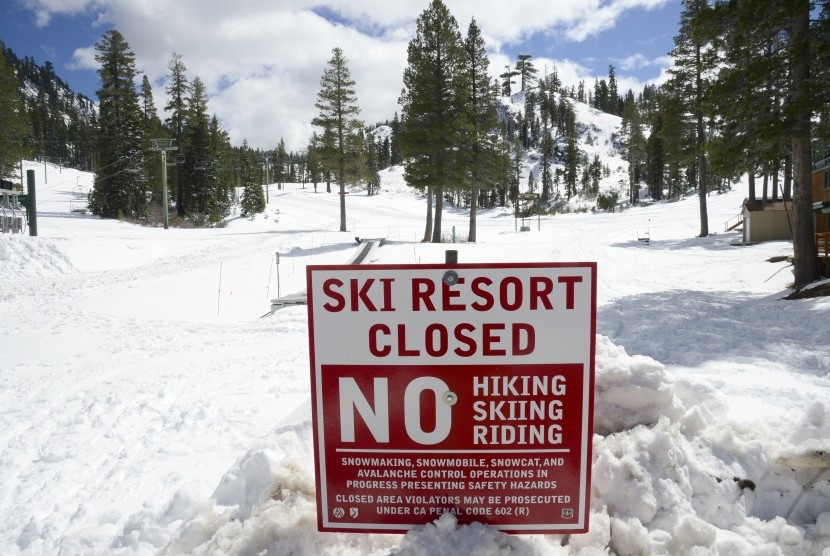 Sebuah resor ski ditutup karena ada bencana longsor (ilustrasi) 