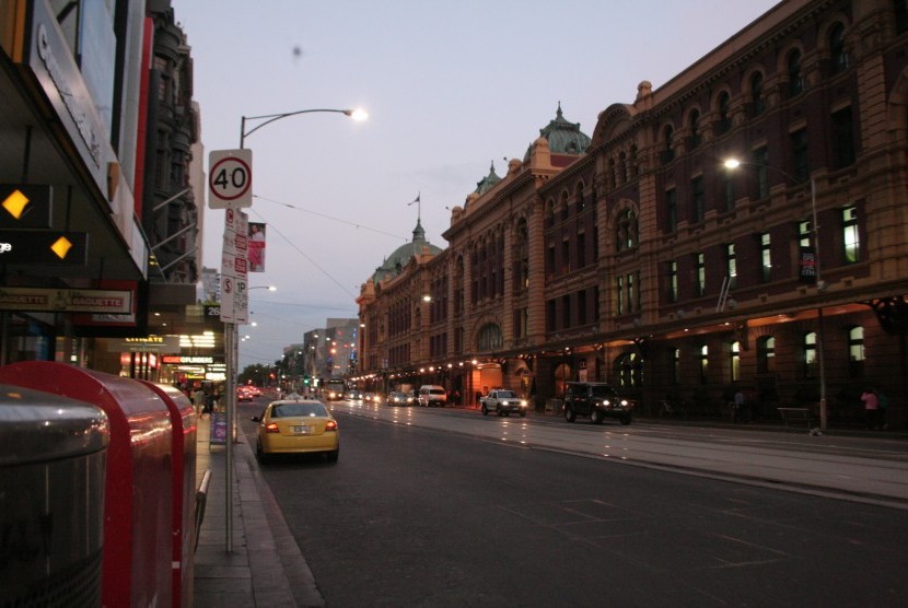 Sebuah sudut di Kota Melbourne, Australia. Pembangunan Australia modern tak lepas dari peran Muslim dan unta 
