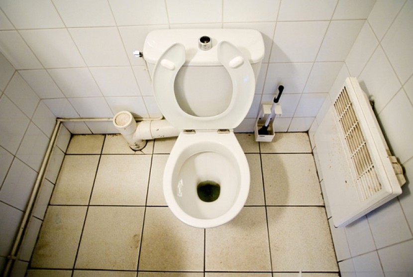 Sebuah toilet untuk BAB (ilustrasi).