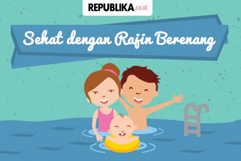 Sehat dengan rajin berenang.