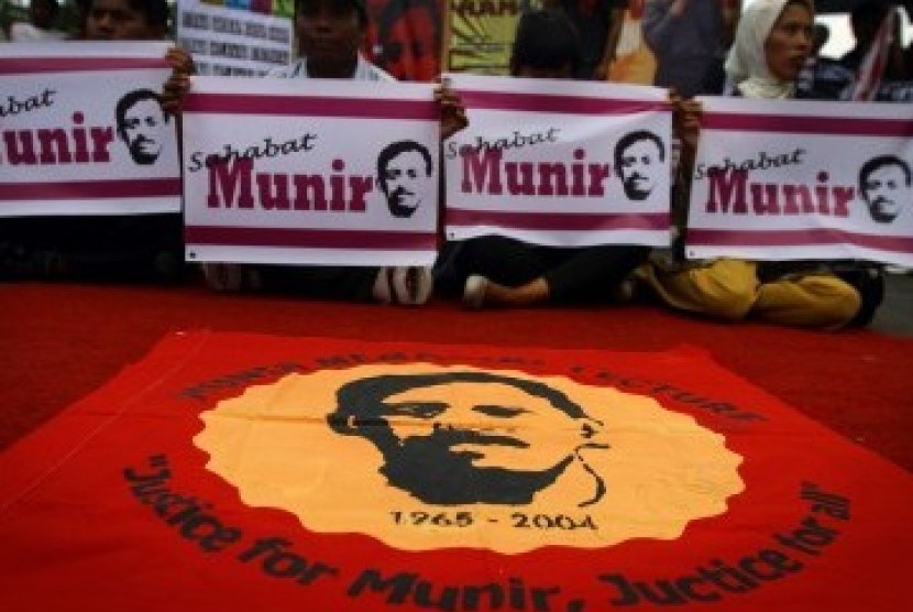 Aksi memperingati tewasnya Munir (ilustrasi)