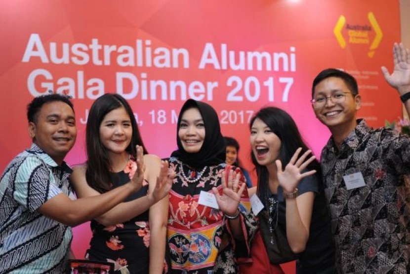 Sejumlah Alumni Australia di acara penghargaan Skema Hibah Alumni 2017.