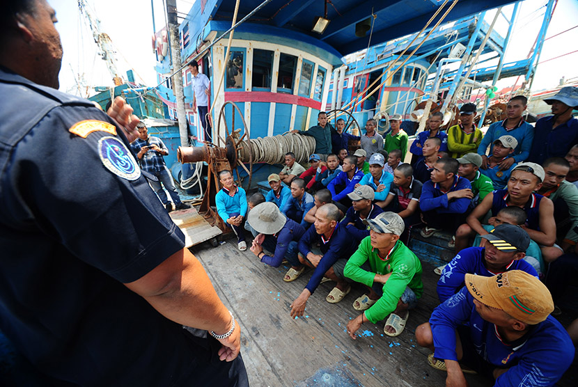 ABK kapal nelayan Vietnam yang ditangkap (ilustrasi). (Antara//Jessica Helena Wuysang)