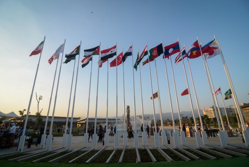 Sejumlah duta besar dan delegasi negara anggota KAA saat konferensi ini digelar tahun 2019 lalu.