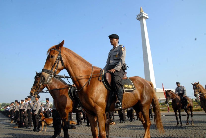 Jajaran polisi Polda Metro Jaya