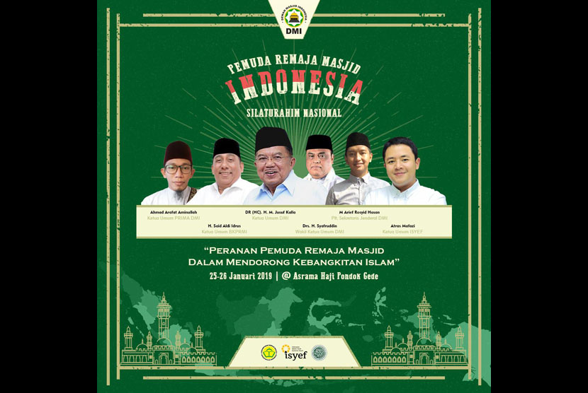 Sejumlah organisasi Pemuda Remaja Masjid yang berada dalam koordinasi Dewan Masjid Indonesia (DMI) berencana menggelar Silaturahim Nasional Pemuda Remaja Masjid Indonesia (Silatnas). Kegiatan ini akan dilakikan pada 25 - 26 Januari mendatang di Asrama Haji Pondok Gede, Jakarta.