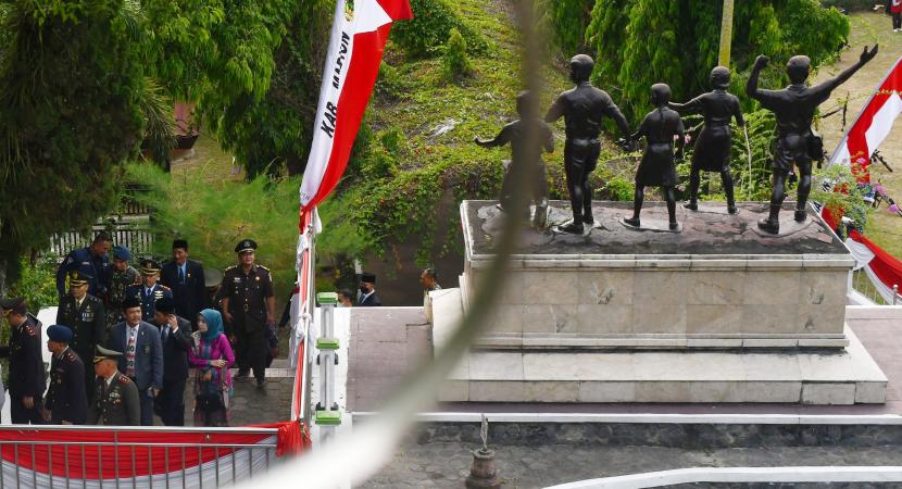 Monumen Korban Keganasan PKI di Kresek, Kabupaten Madiun, Jawa Timur.
