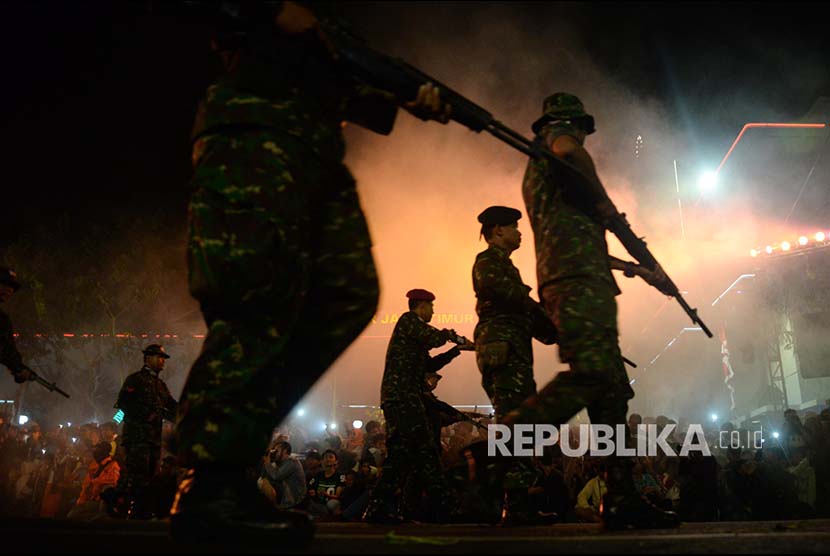 Pementasan drama kolosal Surabaya Membara (ilustrasi) 