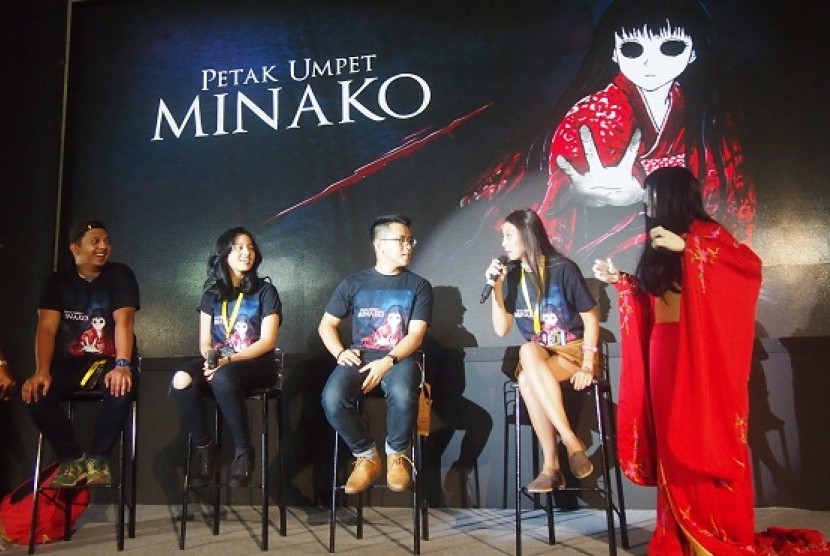 Sejumlah pendukung film Petak Umpet Minako