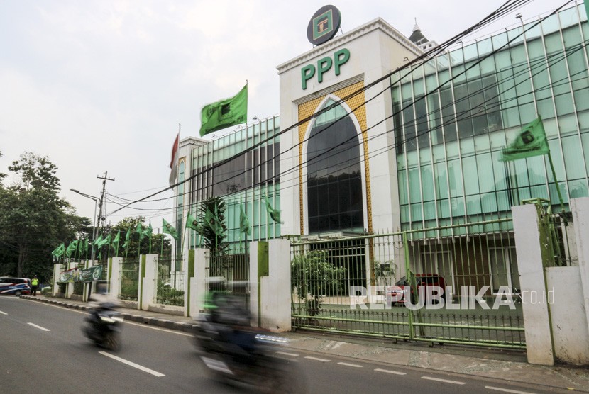 Markas kantor Dewan Pimpinan Pusat Partai Persatuan Pembangunan (DPP PPP) di Jalan Pangeran Diponegoro, Menteng, Jakarta Pusat.