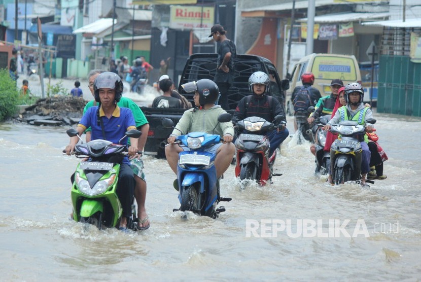 Banjir di Kabupaten Bandung. (Ilustrasi)