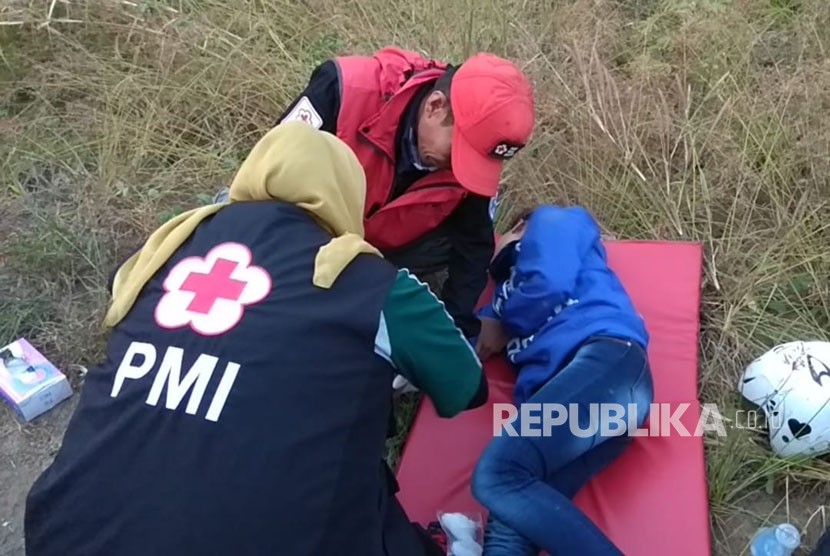 PMI Sukabumi giatkan mitigasi bencana gempa bumi. Foto PMI Sukabumi, (ilustrasi).