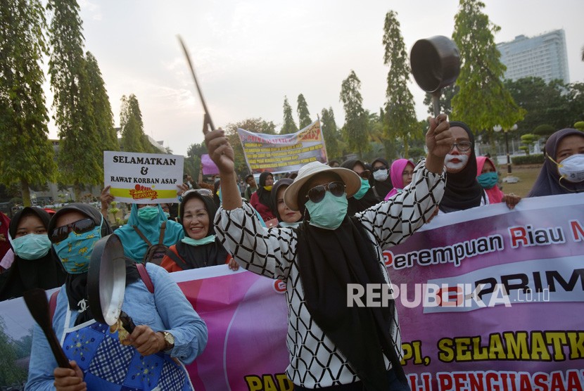 Demonstrasi di Riau (ilustrasi).
