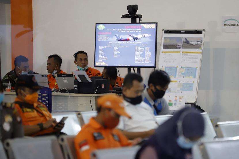 [Ilustrasi] Crisis Center Sriwijaya Air SJ182 di Bandara Supadio, Kabupaten Kubu Raya, Kalimantan Barat.