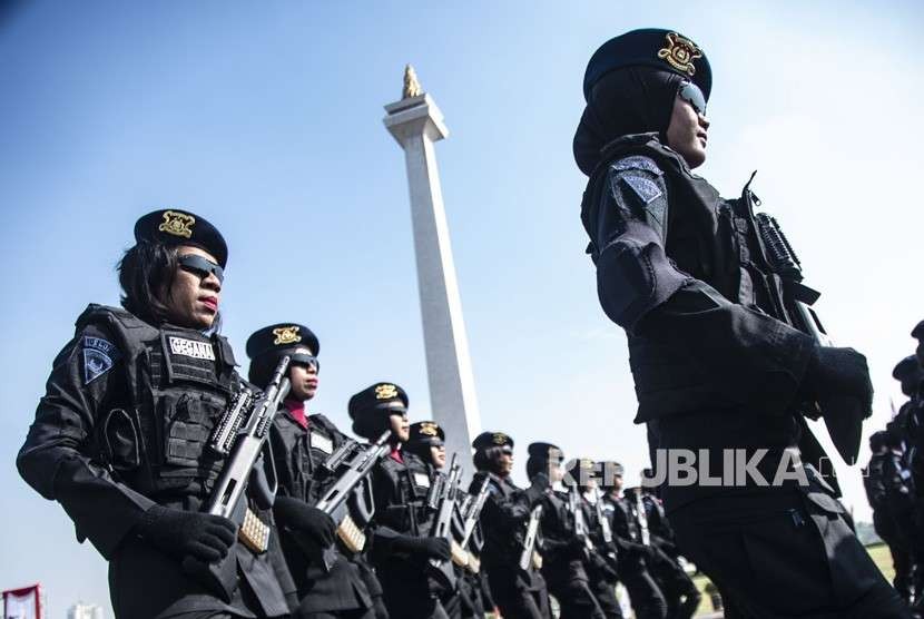 Sejumlah Polisi Wanita (Polwan). (Ilustrasi)