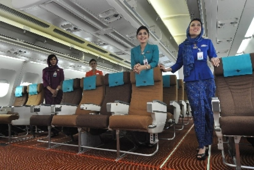 Garuda Indonesia stewardess.