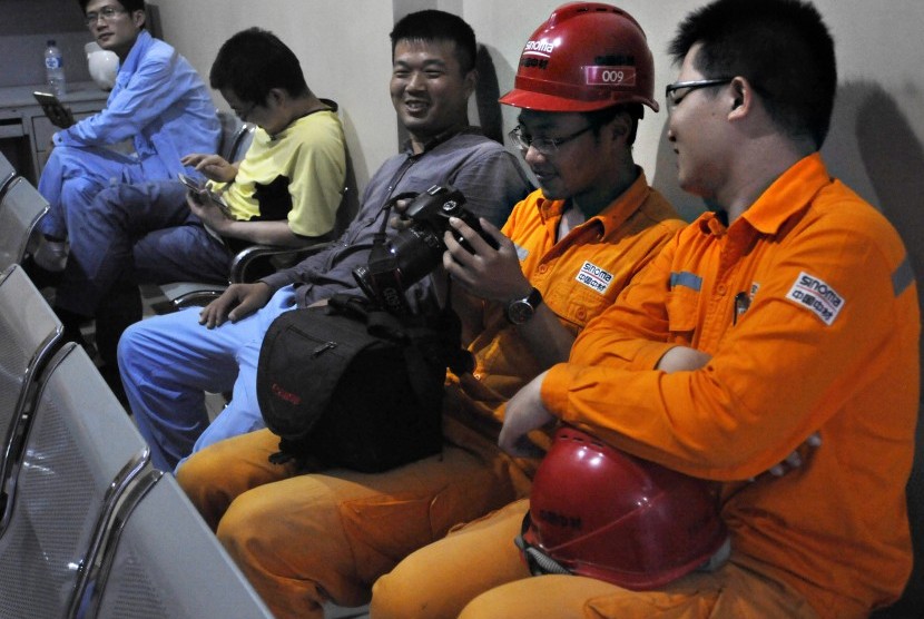 Several illegal worker from China arrested in Isolation Room, Imigration Office, Serang, Banten, Thursday (8/25). 