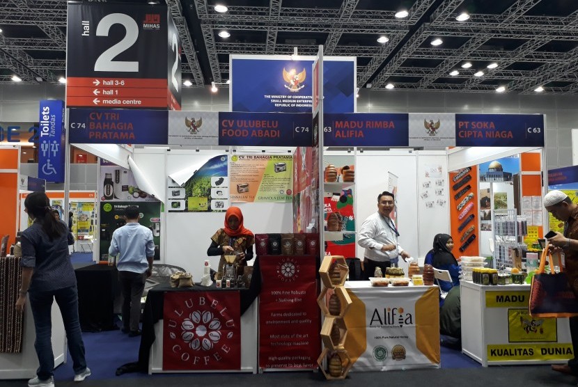 Sejumlah UKM ikut serta hadir di ajang MIHAS 2017 di Kuala Lumpur, Malaysia, 3-8 April 2017. Indonesia Antusias Ikuti Pameran Produk Halal Malaysia