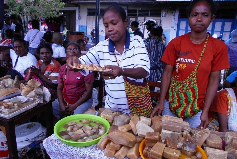 Sejumlah wanita Papua 