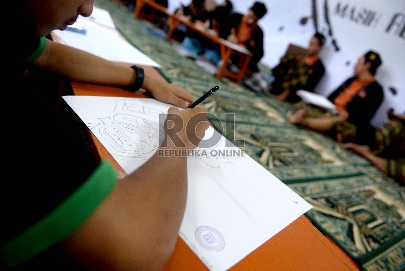 Sejumlah warga binaan anak Lapas Salemba mengikuti lomba menggambar dan menulis. (Ilustrasi)