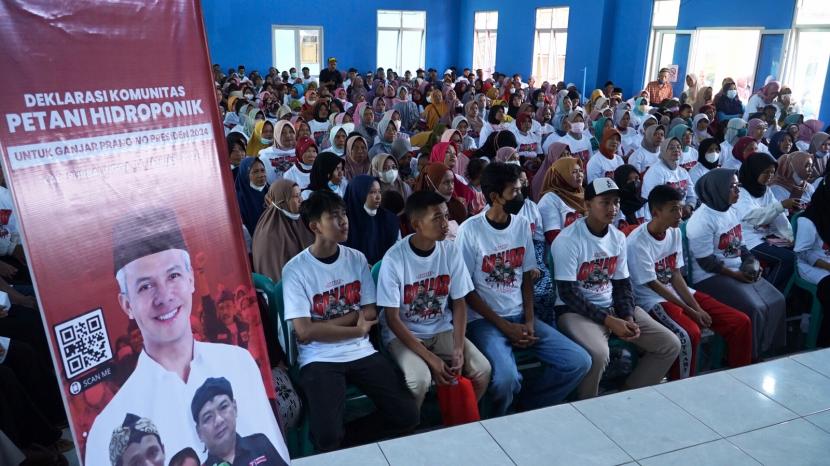 Sejumlah warga Purbalingga, Jawa Tengah belajar budidaya tanaman hidroponik.