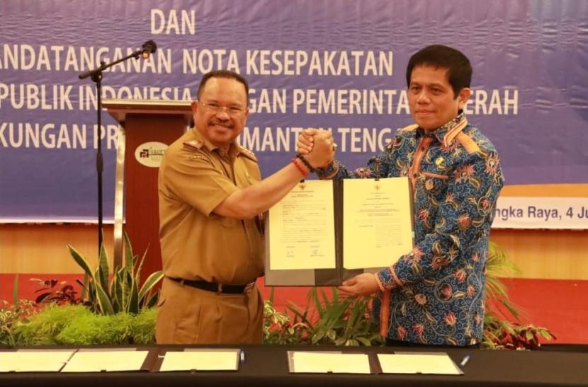 Sekda Kalteng H  Nuryakin dan Ombudsman RI.