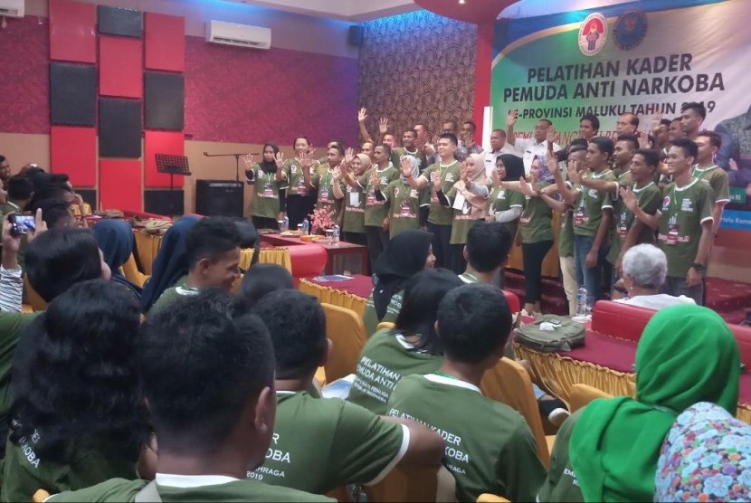 Sekitar 200 pemuda Provinsi Maluku mengikuti Pelatihan Kader Inti Pemuda Anti Narkoba 2019 yang digelar di Golden Palace Hotel Ambon, 19-21 Juni 2019.