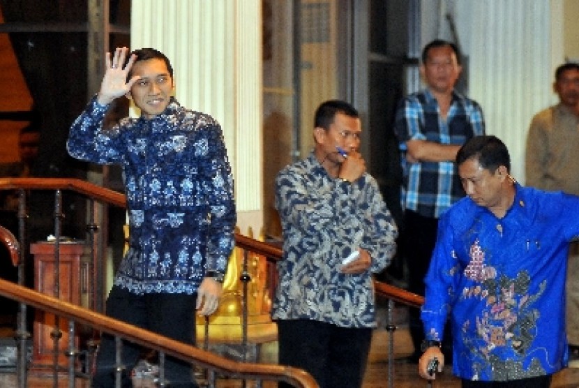 Sekjen Partai Demokrat Edhie Baskoro Yudhoyono hadir di acara pembekalan Konvensi Capres Partai Demokrat di Jakarta, Rabu (11/9).