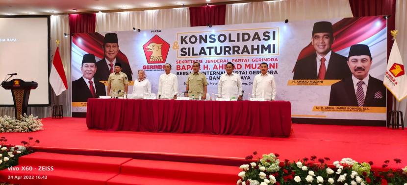 Sekjen Partai Gerindra Ahmad Muzani hadir di Bandung guna melakukan konsolidasi. 