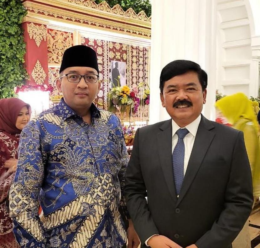 Sekjen Rekat Indonesia Heikal Safar bersama Menteri ATR/Kepala BPN Marsekal (Purn) Hadi Tjahjanto.