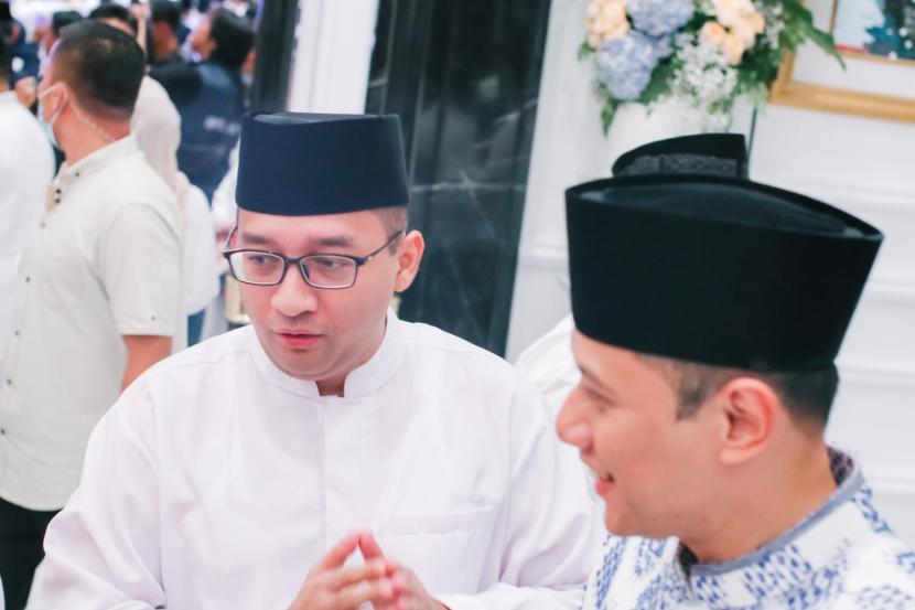 Sekjen Rekat Indonesia, Heikal Safar memberi selamat kepada Ketum DPP Partai Demokrat, Agus Harimurti Yudhoyono (AHY) yang menjadi menteri ATR/kepala BPN.