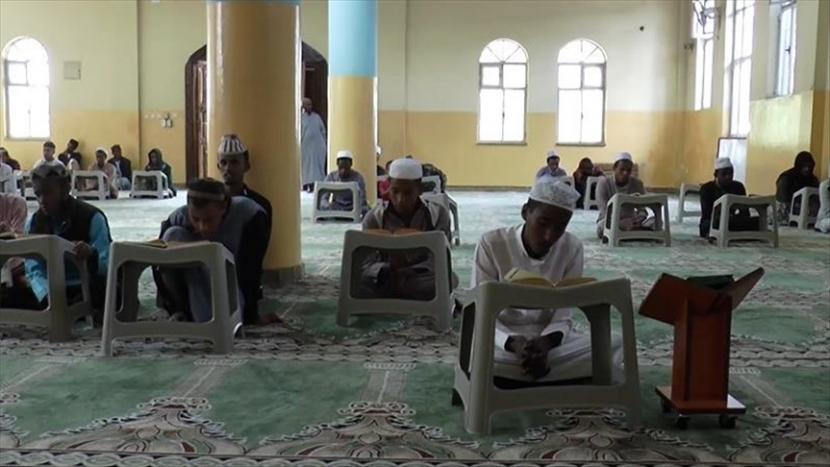 Sekolah Alquran di Najeshi, Ethiopia.