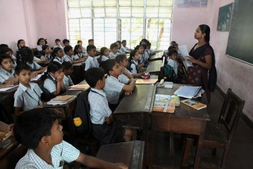 Sekolah di India (Ilustrasi)