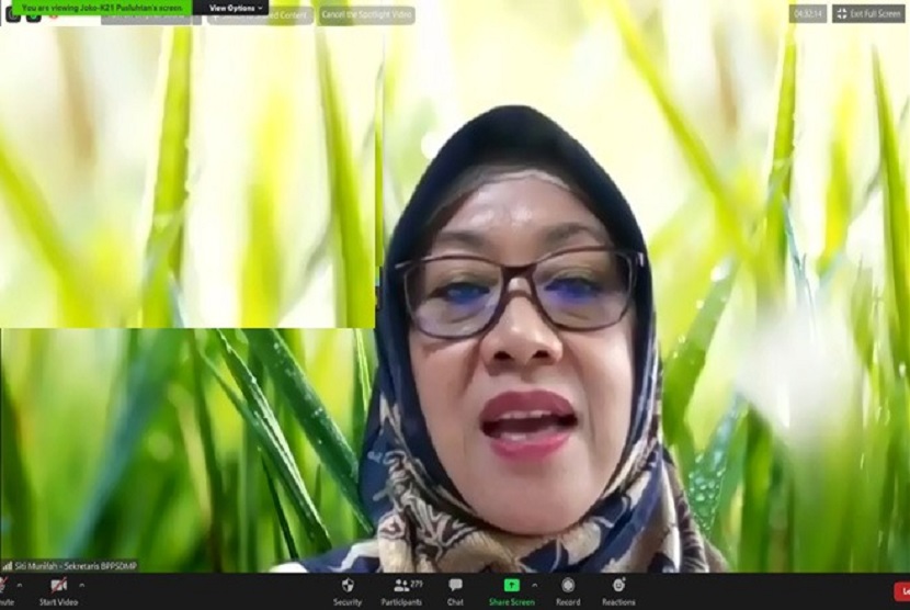 Sekretaris BPPSDMP Siti Munifah menyatakan pada rapat pembahasan petunjuk dan teknis (Juknis) Pengawalan dan Pendampingan Korporasi Petani di Kawasan Food Estate menekankan pelaksanaan kegiatan berdasarkan fungsi unit kerja (UK) pada Badan Penyuluhan dan Pengembangan SDM Pertanian (BPPSDMP).