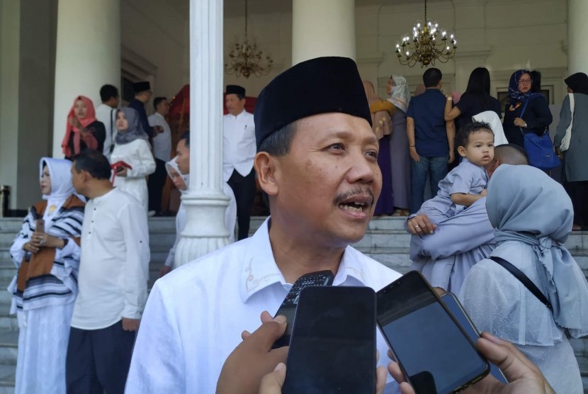 Sekretaris Daerah Jawa Barat, Iwa Karniwa di Gedung Pakuan, Kota Bandung, Rabu (5/6). 